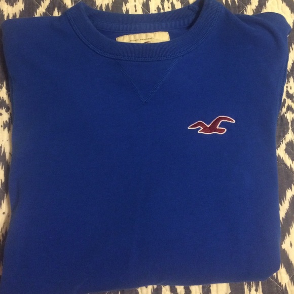 Hollister men's royal blue long sleeve shirt - Picture 4 of 4
