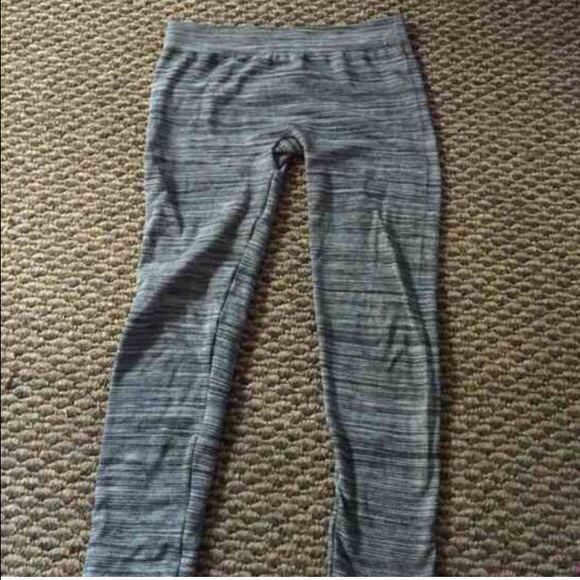 Gray & Black Leggings