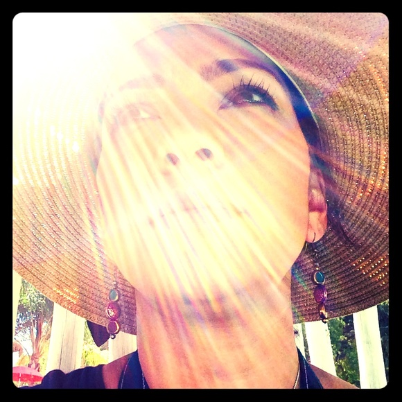 Check out my earrings in this picture!