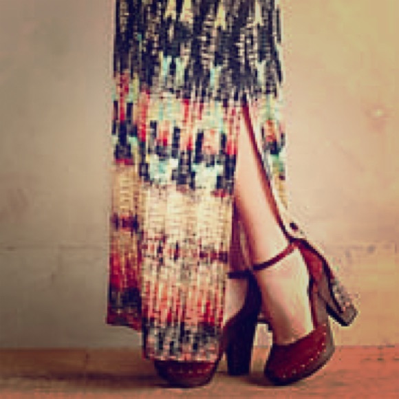 Anthropologie maxi skirt