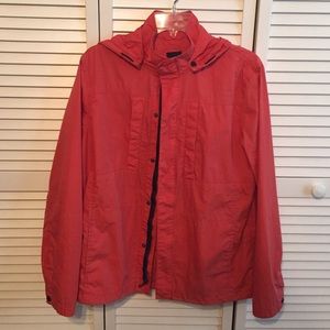 Deep Coral Orange GAP Raincoat/Jacket