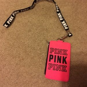 vs pink lanyard
