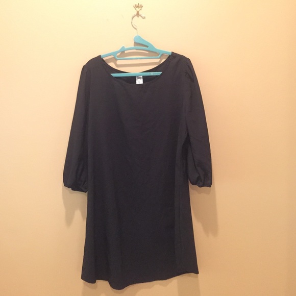 Simple Black Shift Dress