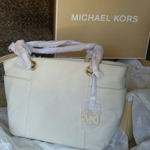 Michael Kors Vanilla Leather Tote