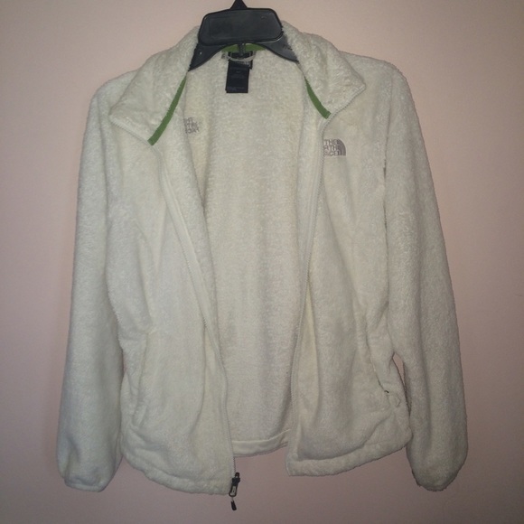 NORTH FACE White Fur Jacket Women's