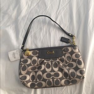 Coach signature large wristlet