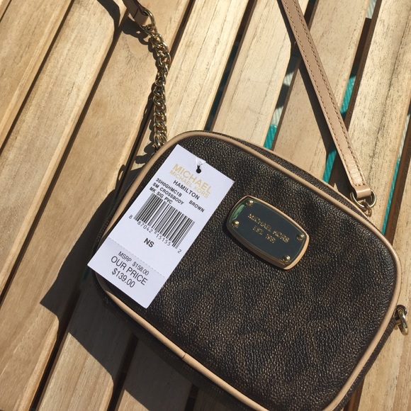 Michael Kors Hamilton small cross body MK sig