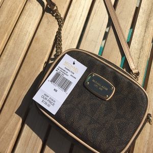 Michael Kors Hamilton small cross body MK sig
