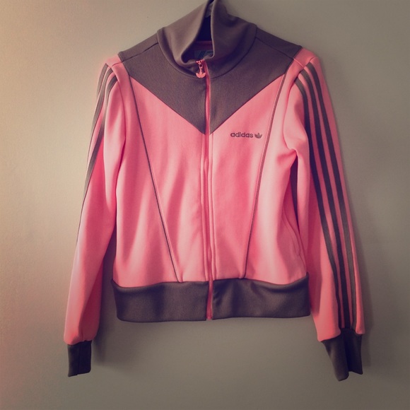 💥💥Pink and brown Adidas zip up