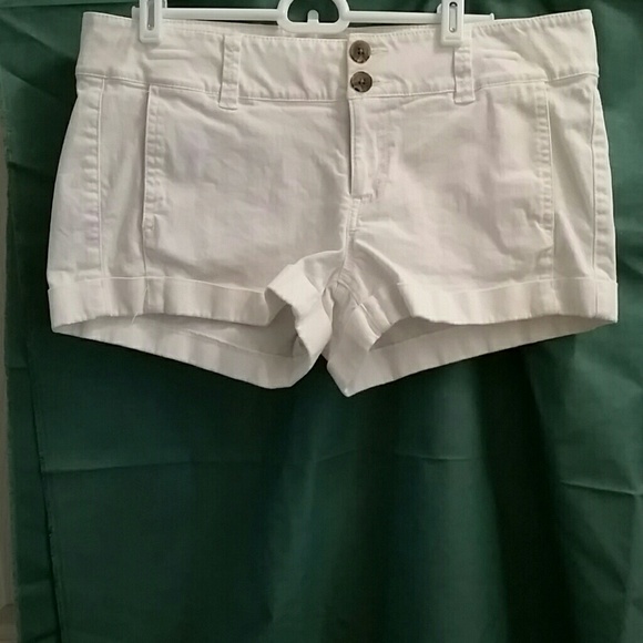 White Express shorts