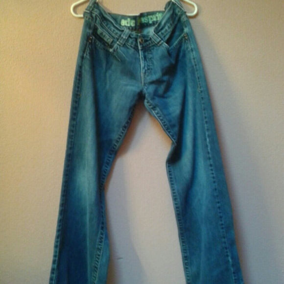 Slightly worn jeans