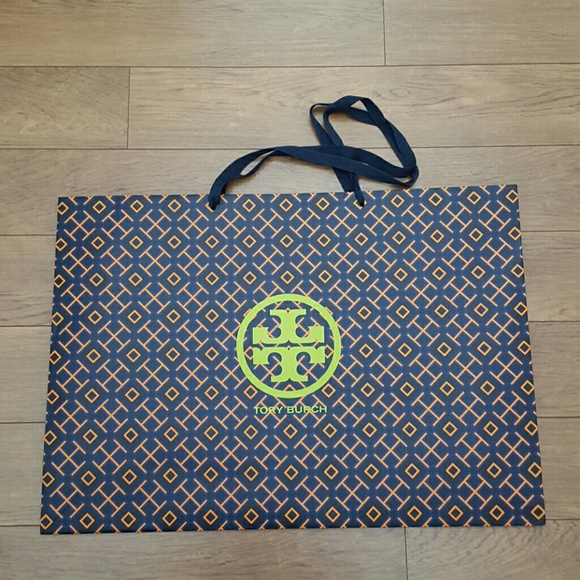 Extra large tory burch shopping bag