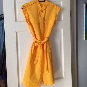ZARA golden yellow dress.