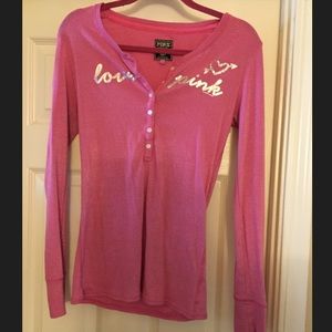 Pink long sleeve shirt