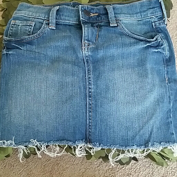 Denim mini skirt