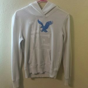 Cream American Eagle Hoodie