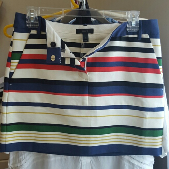 J. Crew - Multi Colored Striped Skirt