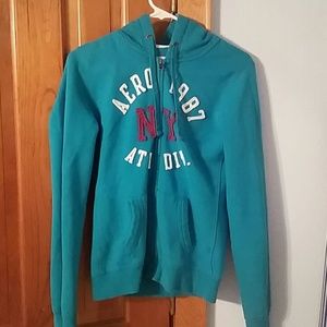Aeropostale blue zip up