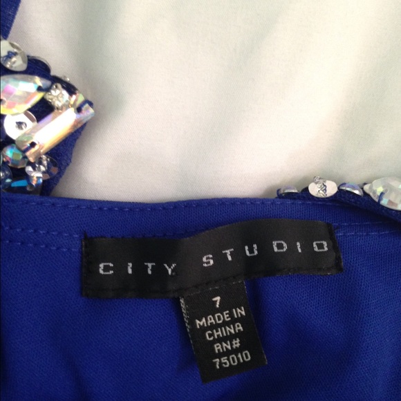 Royal blue prom dress from Macy's. - Picture 4 of 4