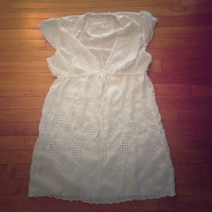 White, light adult blouse.