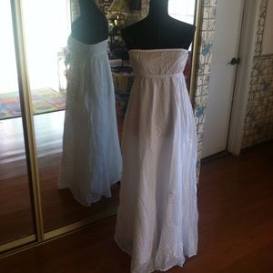White maxi dress