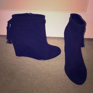 Black Suede Booties