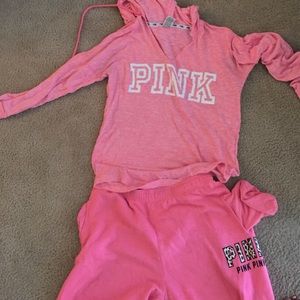 small Pink Sweatsuit