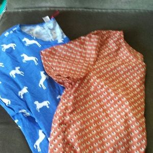 2 animal print shirts
