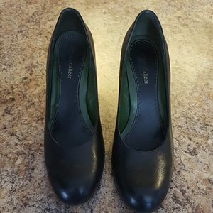 Black Leather Heels