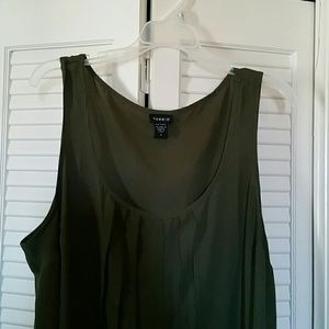 Torrid size 2 sheer olive green tank