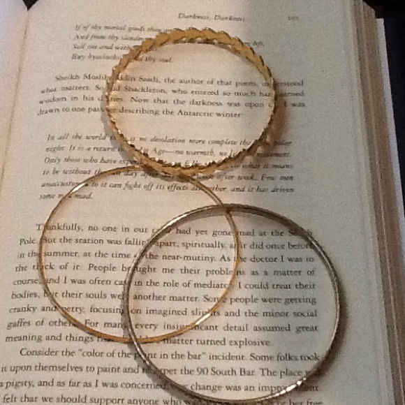 New never worn Goldtone Vintage Bangle Bracelets