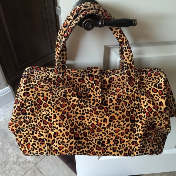 Vintage Susan Faris cheetah handbag