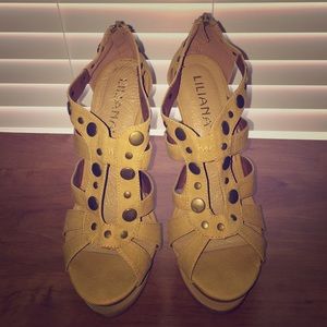 Tan Studded Sandals
