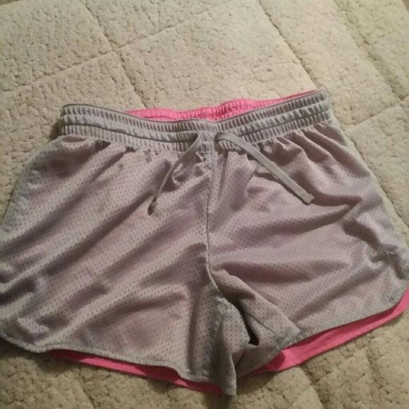 Grey and Pink Reversible Shorts - Picture 1 of 2