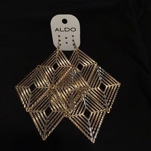 Aldo large gold earrings