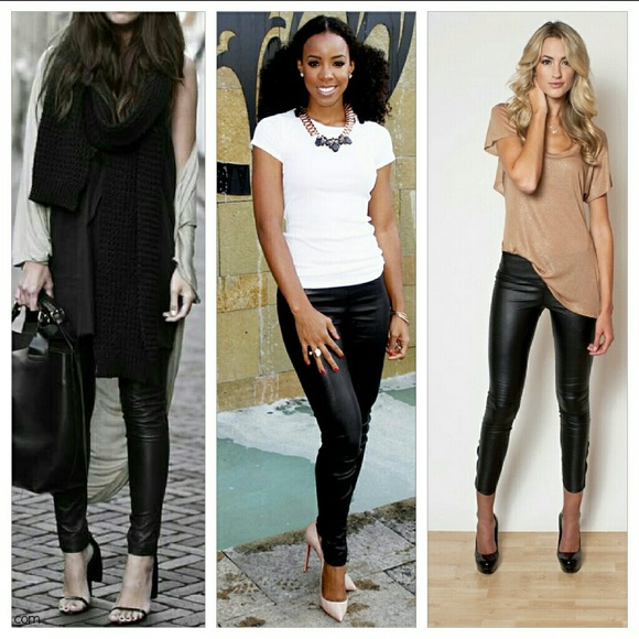 Leather Look Skinnies