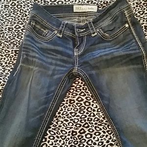 2 pair BKE jeans and small Hollister sleep shorts