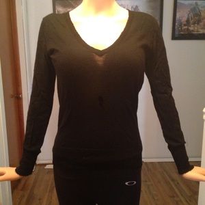 Black V neck sweater