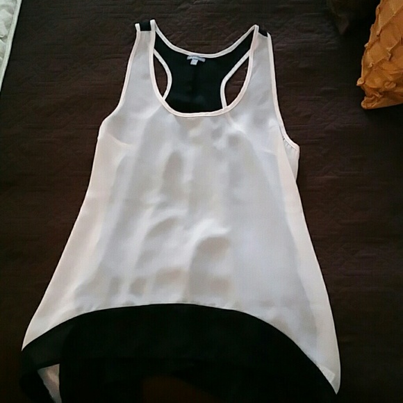 Charlotte Russe high lo tank top blouse