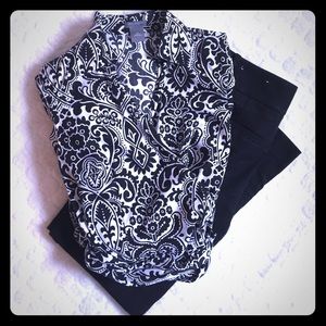 Ann Taylor wrap shirt