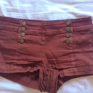 Burnt Red Sailor Shorts