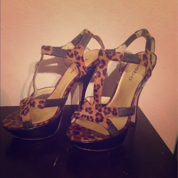 Animal print heels