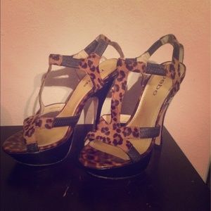Animal print heels