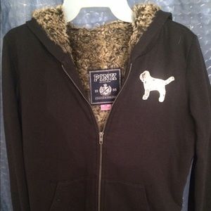 Vs PINK Fur-Lined Full Zip