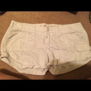 White hollister shorts