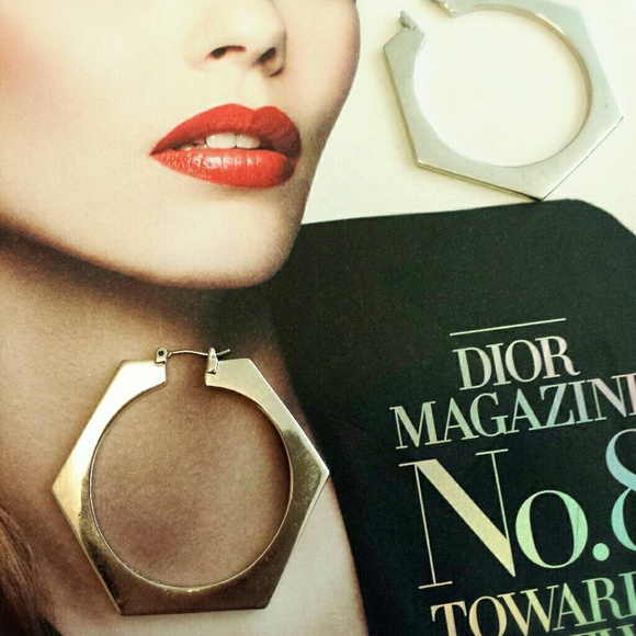 Marc by marc jacobs pentagon silver ear ring