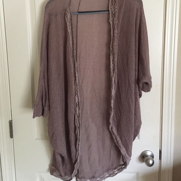 Brown, light sweater