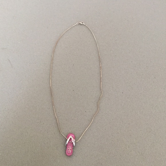 Pink Sandal Necklace - Picture 2 of 2