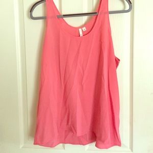 Basic flowy salmon pink tank top