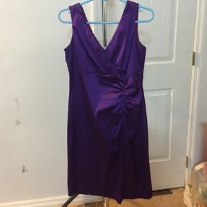Purple cocktail dress
